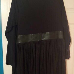 Eshakti Plus Size Black Formal Midi Dress